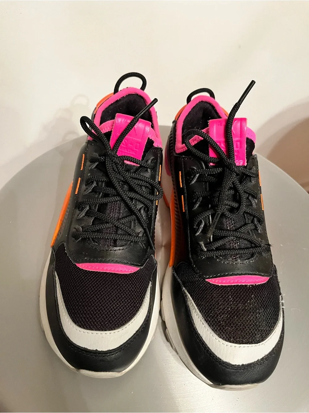 Puma RS-System Women’s Sneakers Black Pink Orange US 8